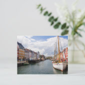 ボート付き運河 |コペンハーゲン ポストカード (スタンド正面)