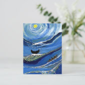 ボート付き鯨 ポストカード (スタンド正面)