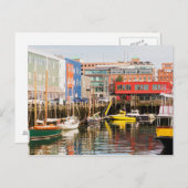 ボート係留 |メイン，ポートランド ポストカード (正面/裏面)