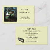 ボート修理名刺のテンプレート 名刺 (正面/裏面)