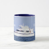 ボート写真の廃棄 マグカップ (中央)