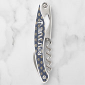 ボート名いかりブルー金ゴールドシーシェル ソムリエナイフ (裏面)