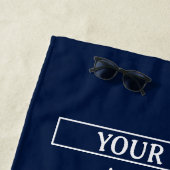 ボート名いかり ビーチタオル (インサイチュ)