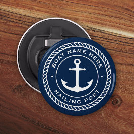 ボート名と寄港いかり縁ど索 栓抜き