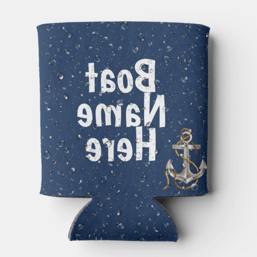 ボート名と水滴クーラーボックス 缶クーラー (裏面)