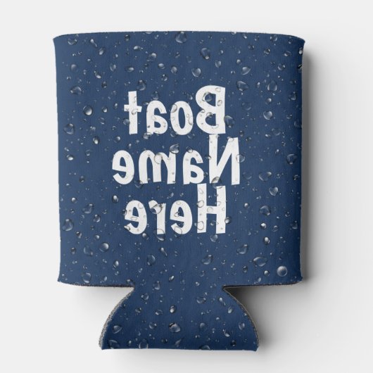 ボート名と水滴クーラーボックス 缶クーラー (裏面)