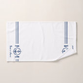 ボート名シーホースいかりハンドタオルsh0b ハンドタオル (ハンドタオル)