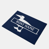 ボート名ダック波止場マット ドアマット (アングル)