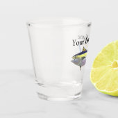 ボート名パーソナライズされたショットグラス ショットグラス (左)