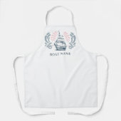 ボート名パーソナライズされた航海の エプロン (正面)