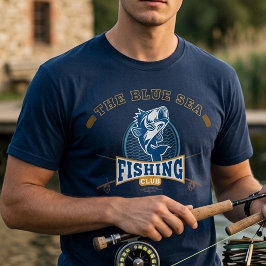 ボート名フィッシングクラブフィッシャーマンTシャツ Tシャツ