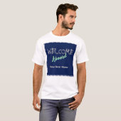 ボート名入りのセーリングをテーマにしたマリンな雰囲気 Tシャツ (正面フル)