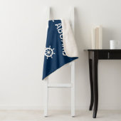 ボート名（中）航海のフリース シェルパブランケット (インサイチュ)