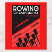 ボート国際的 ワインラベル (シングルラベル)