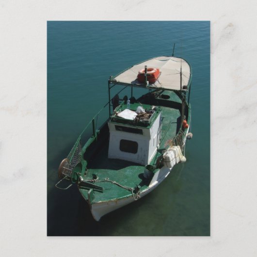 ボート地中海のはがき ポストカード (正面)