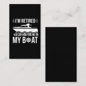 ボート好退職したきの船おもしろい長引退 名刺 (正面/裏面)