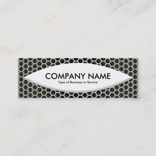 ボート形状 – ハニカム温暖 スキニー名刺 (正面)