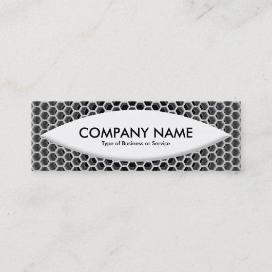ボート形状 – ハニカム スキニー名刺 (正面)