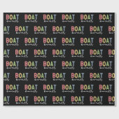 ボート所有者が新しいボート所有者のギフトを確立 ラッピングペーパー (フラット)