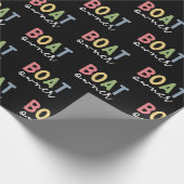 ボート所有者が新しいボート所有者のギフトを確立 ラッピングペーパー (角)