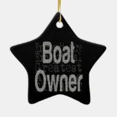 ボート所有者の並外れ セラミックオーナメント (裏面)