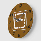 ボート打ち上げエリア記号 ラージ壁時計 (傾斜)