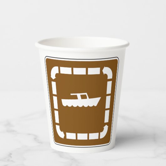 ボート打ち上げエリア記号 紙コップ (正面)