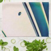 ボート抽象芸術インBlue Kitchen Towels キッチンタオル (折り畳み)