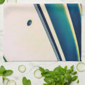 ボート抽象芸術インBlue Kitchen Towels キッチンタオル (折り畳み)