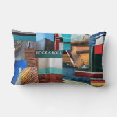 ボート抽象芸術枕 ランバークッション (裏面)