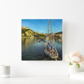 ボート接岸 |アグロポリ スクエア壁時計 (ホーム)