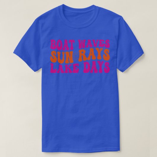 ボート波サンレイレイレイレイレイレイレイレイク日1 Tシャツ (デザイン正面)