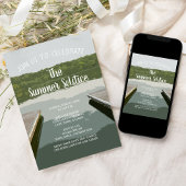 ボート波止場サマー至レイクパーティー 招待状