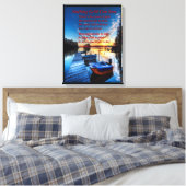 ボート波止場 キャンバスプリント (インサイチュ (寝室))