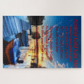 ボート波止場 ジグソーパズル (横)