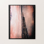 ボート波止場 ジグソーパズル (縦)