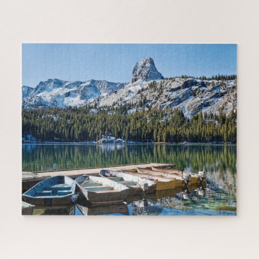 ボート波止場 ジグソーパズル (横)