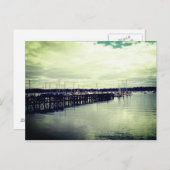 ボート波止場 ポストカード (正面/裏面)