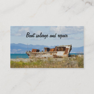 ボート海難救助および修理名刺 名刺