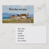 ボート海難救助および修理名刺 名刺 (正面/裏面)