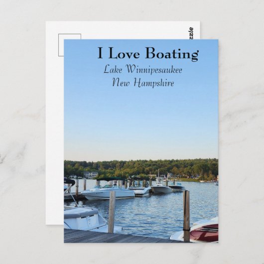 ボート湖ウィンニペサーキー ポストカード (正面/裏面)