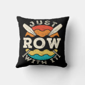 ボート漕ぎクルーおもしろいチームで一漕 クッション (裏面)