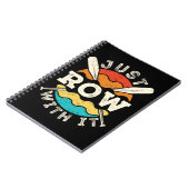 ボート漕ぎクルーおもしろいチームで一漕 ノートブック (左側)