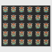 ボート漕ぎクルーおもしろいチームで一漕 ラッピングペーパー (フラット)