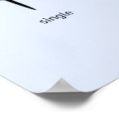 ボート漕ぎクルーボート型ブルースポーツ ポスター (角)