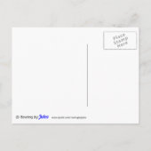 ボート漕ぎクルーボート型ブルースポーツ ポストカード (裏面)