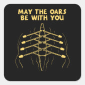 ボート漕ぎスポーツ スクエアシール (正面)