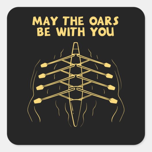 ボート漕ぎスポーツ スクエアシール (正面)