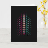 ボート漕ぎボート漕ぎスポーツ カード (黄色い花)