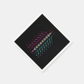 ボート漕ぎボート漕ぎスポーツ スタンダードカクテルナプキン (角)